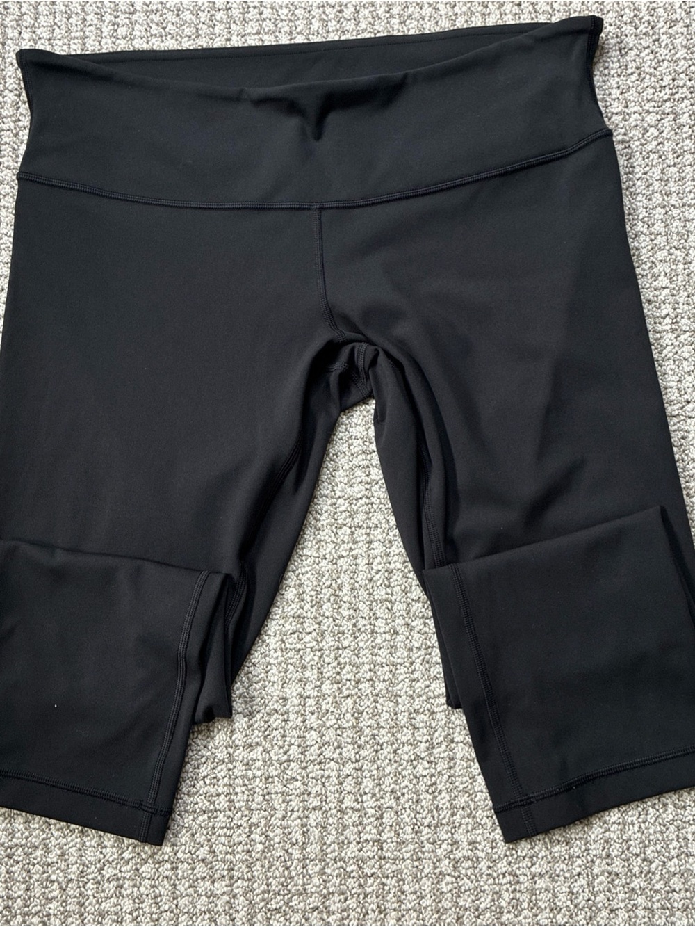 Lululemon Crop Leggings Black Womans Size 12